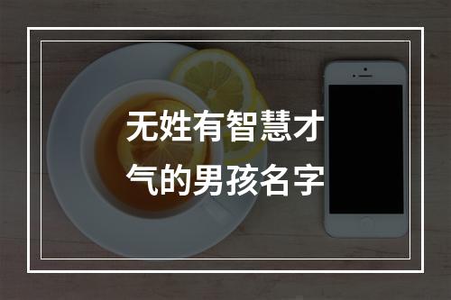 无姓有智慧才气的男孩名字