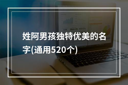 姓阿男孩独特优美的名字(通用520个)