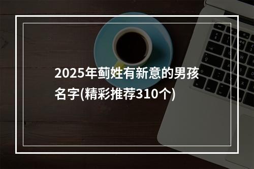 2025年蓟姓有新意的男孩名字(精彩推荐310个)