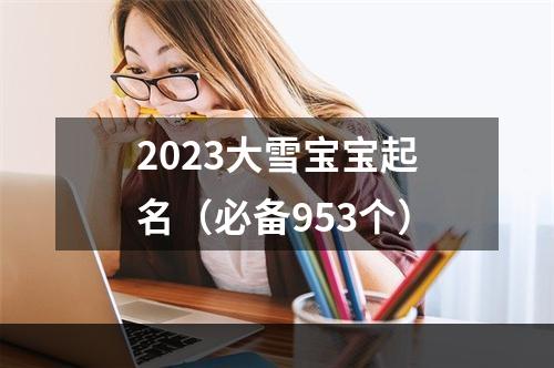 2023大雪宝宝起名（必备953个）