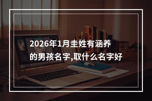 2026年1月圭姓有涵养的男孩名字,取什么名字好