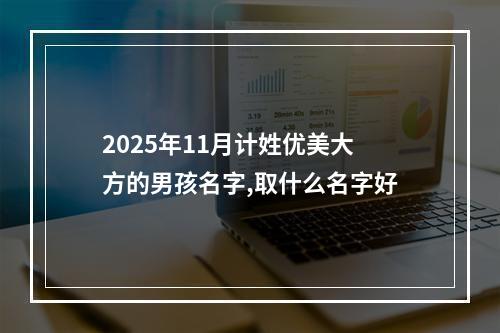 2025年11月计姓优美大方的男孩名字,取什么名字好