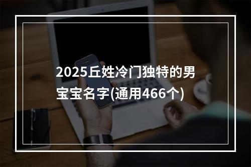 2025丘姓冷门独特的男宝宝名字(通用466个)