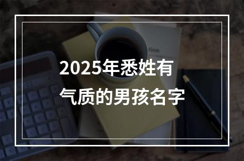 2025年悉姓有气质的男孩名字