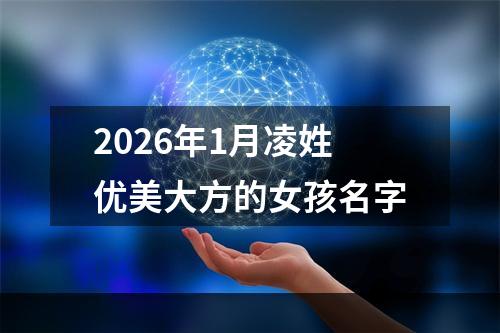 2026年1月凌姓优美大方的女孩名字