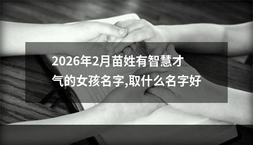 2026年2月苗姓有智慧才气的女孩名字,取什么名字好