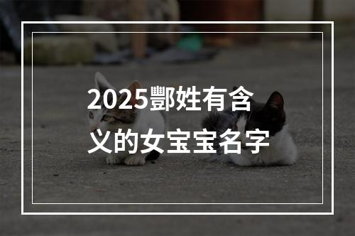 2025酆姓有含义的女宝宝名字