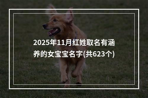 2025年11月红姓取名有涵养的女宝宝名字(共623个)
