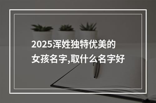 2025浑姓独特优美的女孩名字,取什么名字好