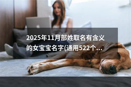 2025年11月部姓取名有含义的女宝宝名字(通用522个)