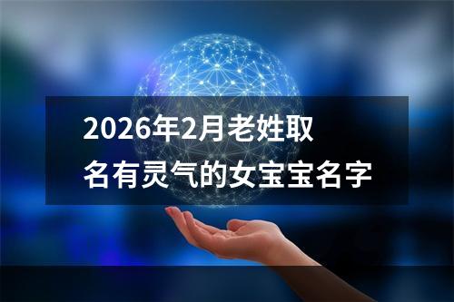 2026年2月老姓取名有灵气的女宝宝名字