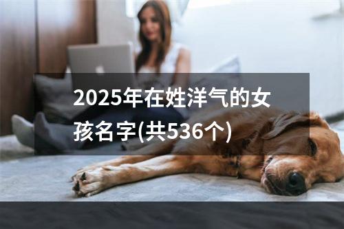 2025年在姓洋气的女孩名字(共536个)