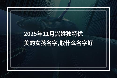 2025年11月兴姓独特优美的女孩名字,取什么名字好