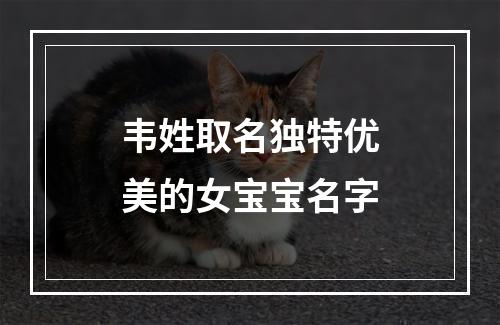 韦姓取名独特优美的女宝宝名字