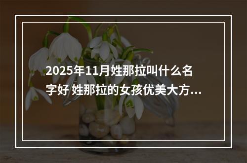 2025年11月姓那拉叫什么名字好 姓那拉的女孩优美大方的名字
