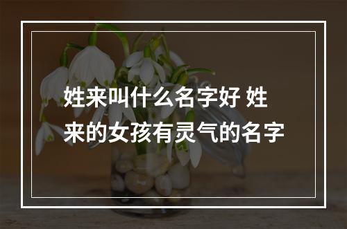 姓来叫什么名字好 姓来的女孩有灵气的名字