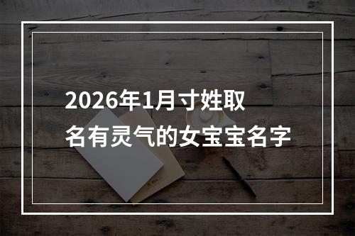 2026年1月寸姓取名有灵气的女宝宝名字