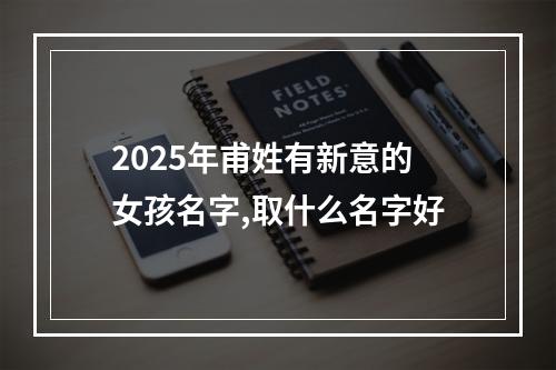 2025年甫姓有新意的女孩名字,取什么名字好