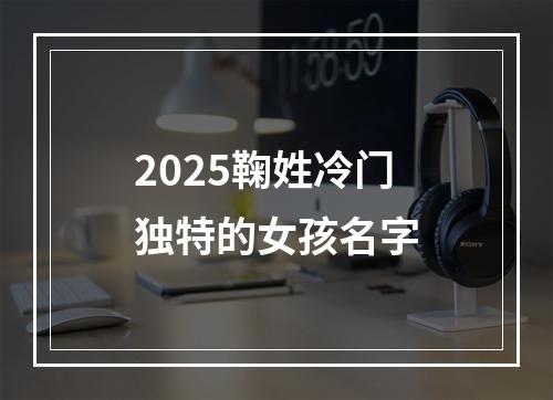 2025鞠姓冷门独特的女孩名字