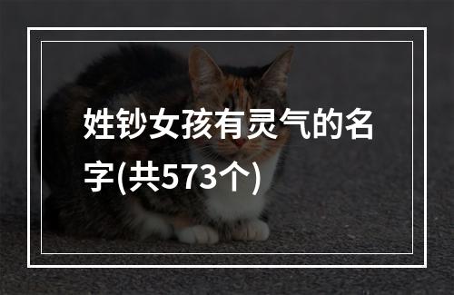 姓钞女孩有灵气的名字(共573个)