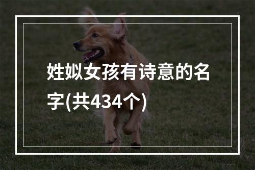 姓姒女孩有诗意的名字(共434个)