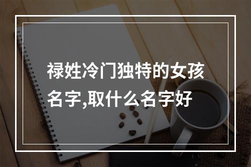 禄姓冷门独特的女孩名字,取什么名字好