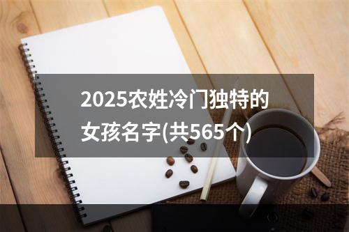 2025农姓冷门独特的女孩名字(共565个)