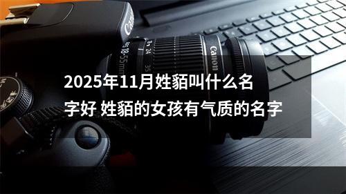2025年11月姓貊叫什么名字好 姓貊的女孩有气质的名字