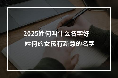 2025姓何叫什么名字好 姓何的女孩有新意的名字