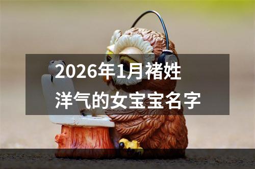 2026年1月褚姓洋气的女宝宝名字