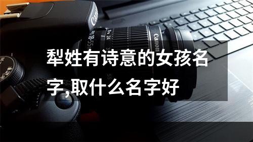 犁姓有诗意的女孩名字,取什么名字好