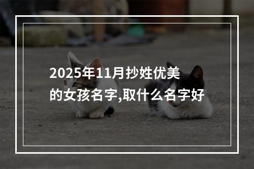 2025年11月抄姓优美的女孩名字,取什么名字好