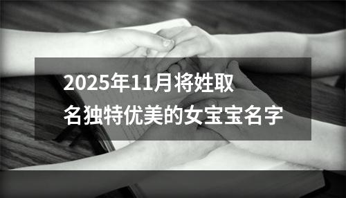 2025年11月将姓取名独特优美的女宝宝名字