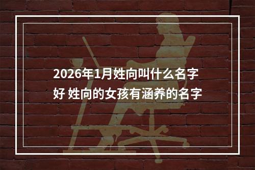 2026年1月姓向叫什么名字好 姓向的女孩有涵养的名字