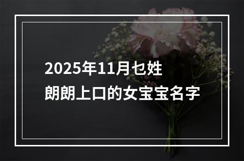 2025年11月乜姓朗朗上口的女宝宝名字