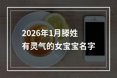 2026年1月滕姓有灵气的女宝宝名字