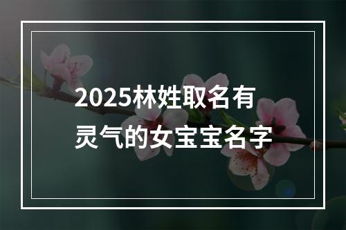 2025林姓取名有灵气的女宝宝名字