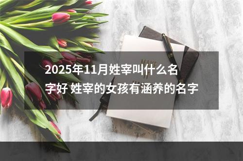 2025年11月姓宰叫什么名字好 姓宰的女孩有涵养的名字
