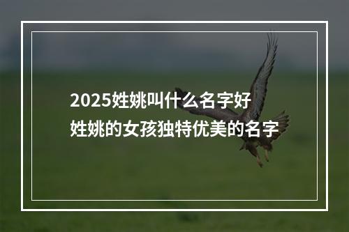 2025姓姚叫什么名字好 姓姚的女孩独特优美的名字