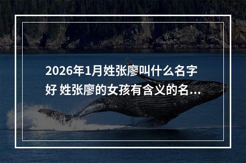 2026年1月姓张廖叫什么名字好 姓张廖的女孩有含义的名字