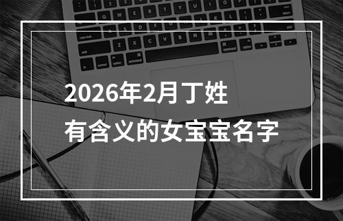 2026年2月丁姓有含义的女宝宝名字