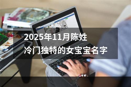2025年11月陈姓冷门独特的女宝宝名字