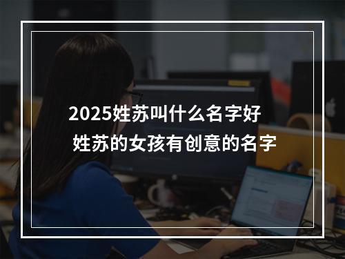 2025姓苏叫什么名字好 姓苏的女孩有创意的名字