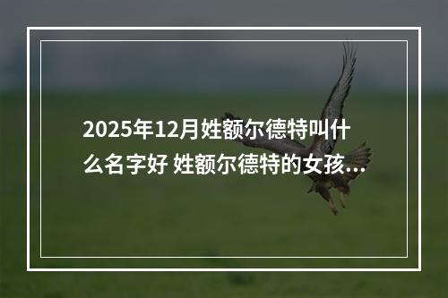 2025年12月姓额尔德特叫什么名字好 姓额尔德特的女孩有气质的名字
