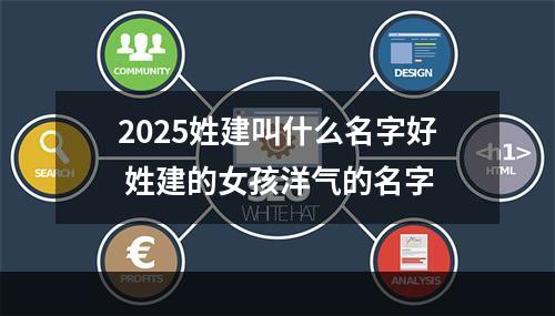 2025姓建叫什么名字好 姓建的女孩洋气的名字