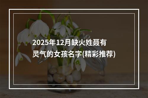 2025年12月缺火姓聂有灵气的女孩名字(精彩推荐)
