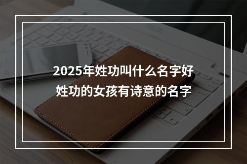 2025年姓功叫什么名字好 姓功的女孩有诗意的名字