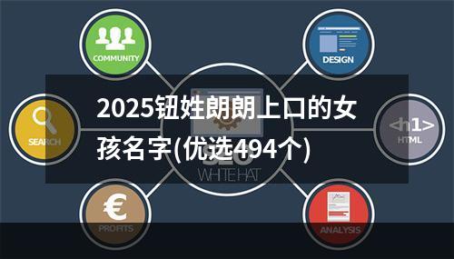 2025钮姓朗朗上口的女孩名字(优选494个)