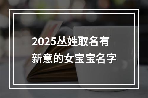 2025丛姓取名有新意的女宝宝名字