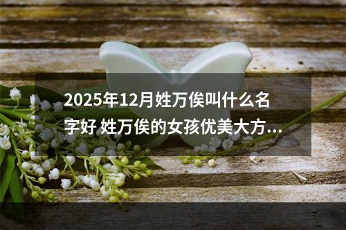 2025年12月姓万俟叫什么名字好 姓万俟的女孩优美大方的名字